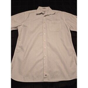 John W. Nordstrom Dress Shirt Men's 16 34 White  Traditional Fit Button Down